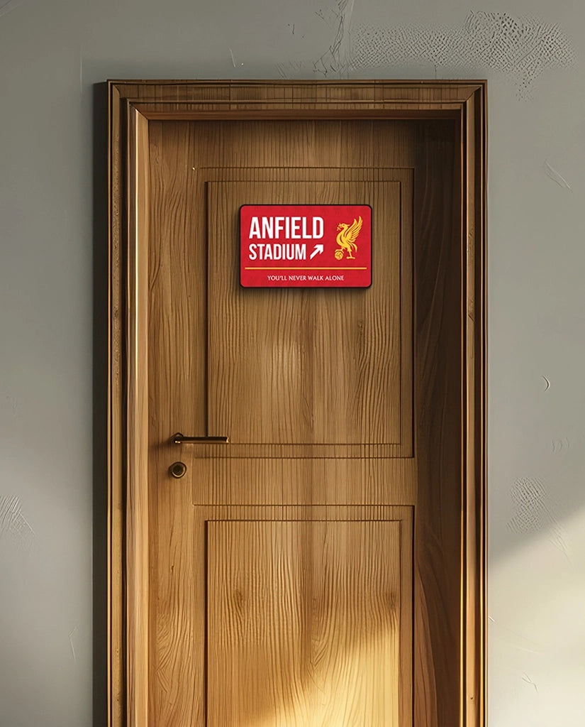 Anfield Stadium Street Sign