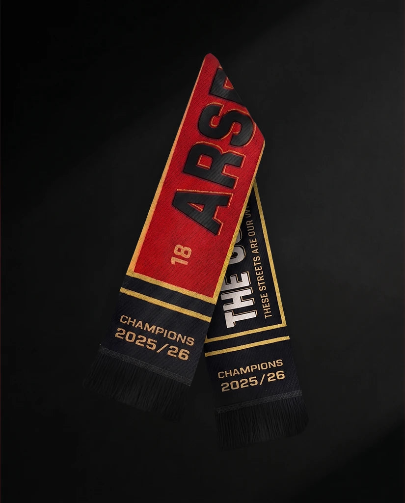 Arsenal Champions 25/26 Limited Edition Knitted Football Scarf