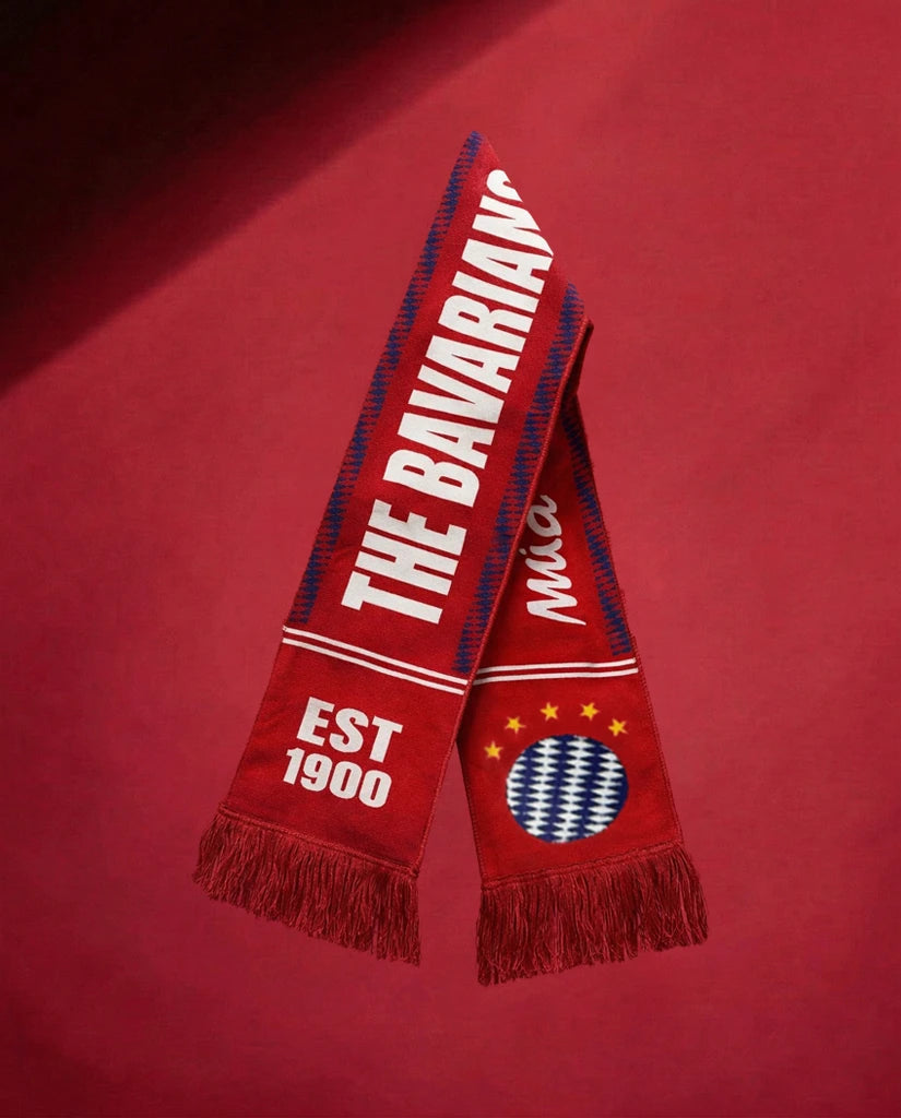 FC Bayern München Sciarpa Ufficiale Per Bambini, Home Small, Rosso/bianca, Poliacrilico