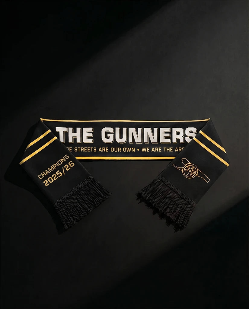 Arsenal Champions 25/26 Limited Edition Knitted Football Scarf