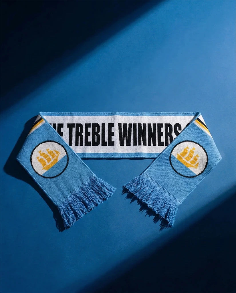 Man City Knitted Football Scarf