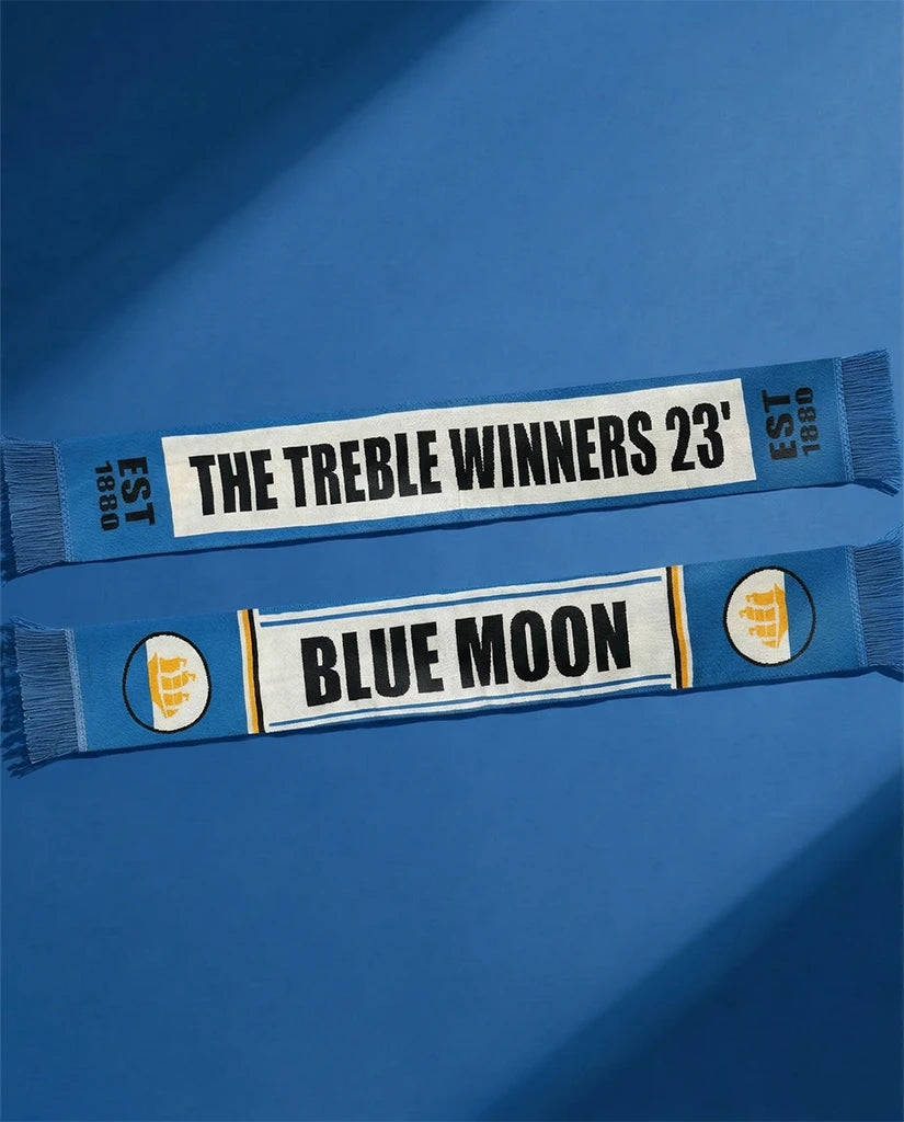 Man City Knitted Football Scarf