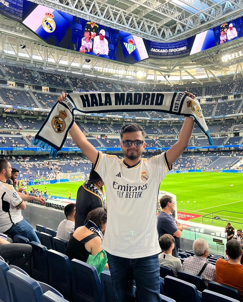 Real Madrid Knitted Football Scarf