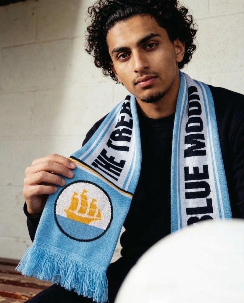 Man City Knitted Football Scarf