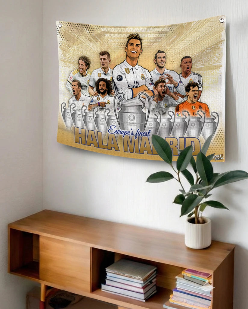 Real Madrid - Premium Canvas Flag