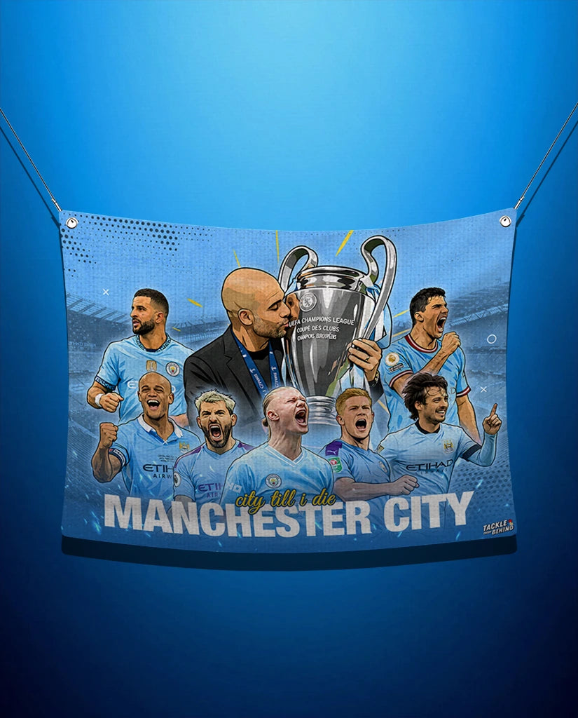 Manchester City - Premium Canvas Flag