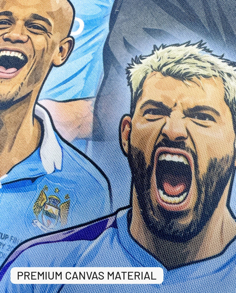 Manchester City - Premium Canvas Flag
