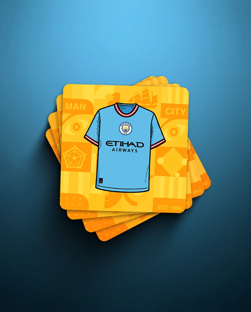 Manchester Ctiy Football Coasters (Set of 6)