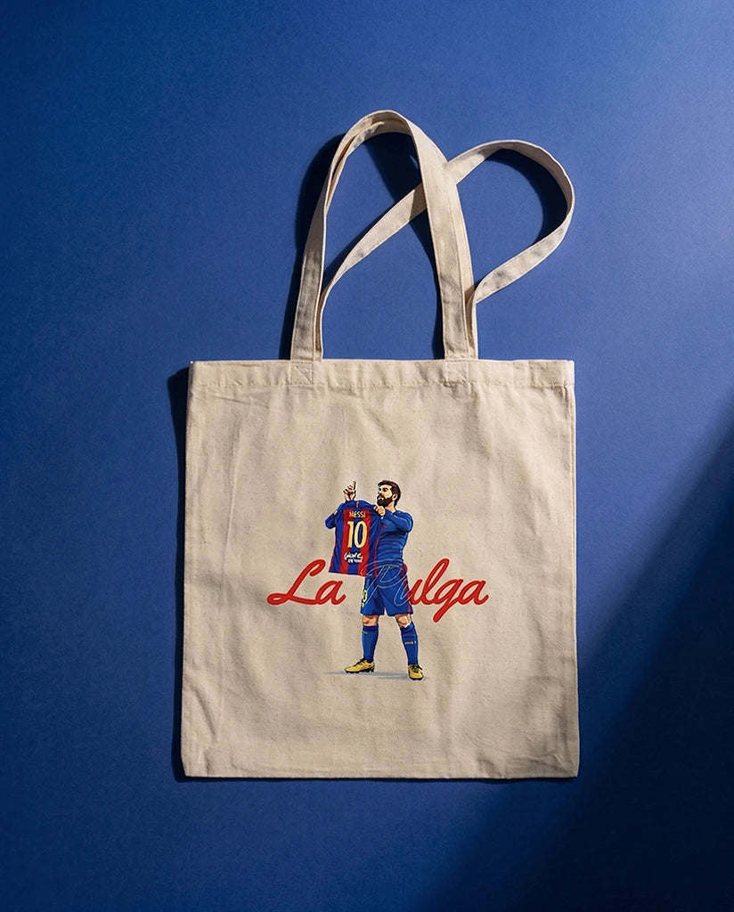 Lionel Messi Canvas Tote Bag - La Pulga