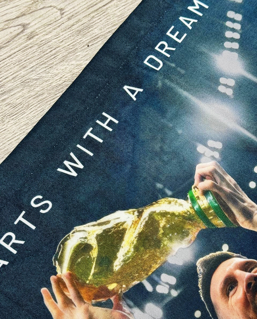 Messi World Cup Motivational Canvas Flag
