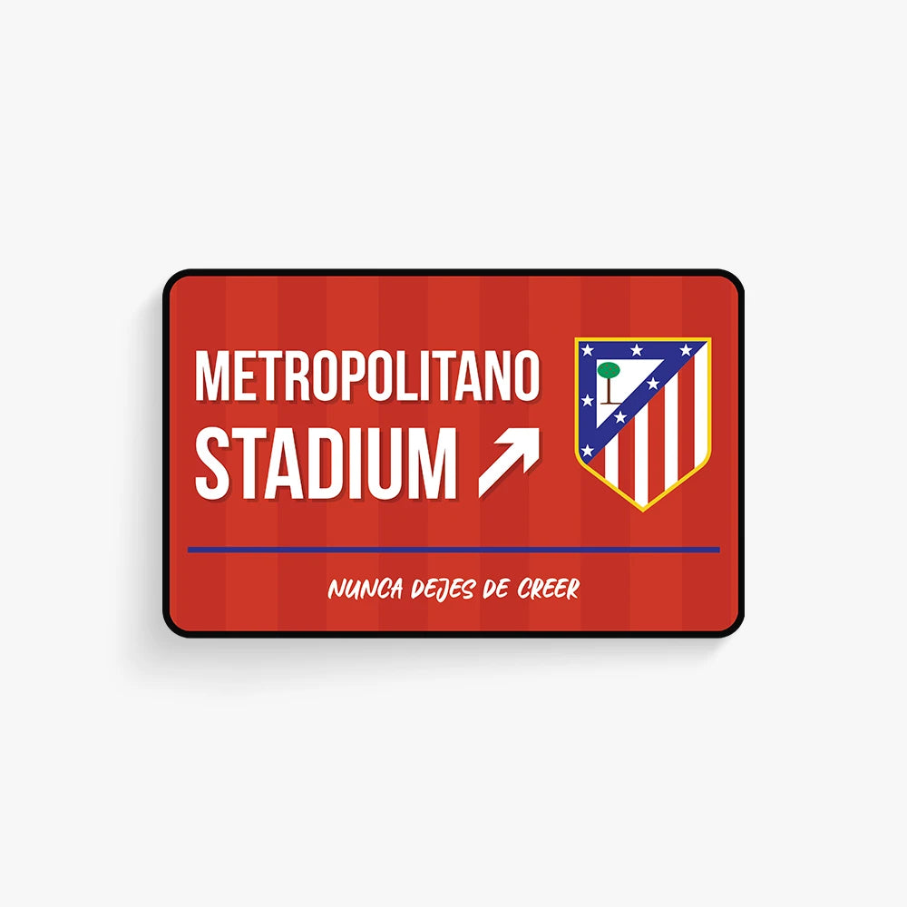 Atletico Madrid Door Sign