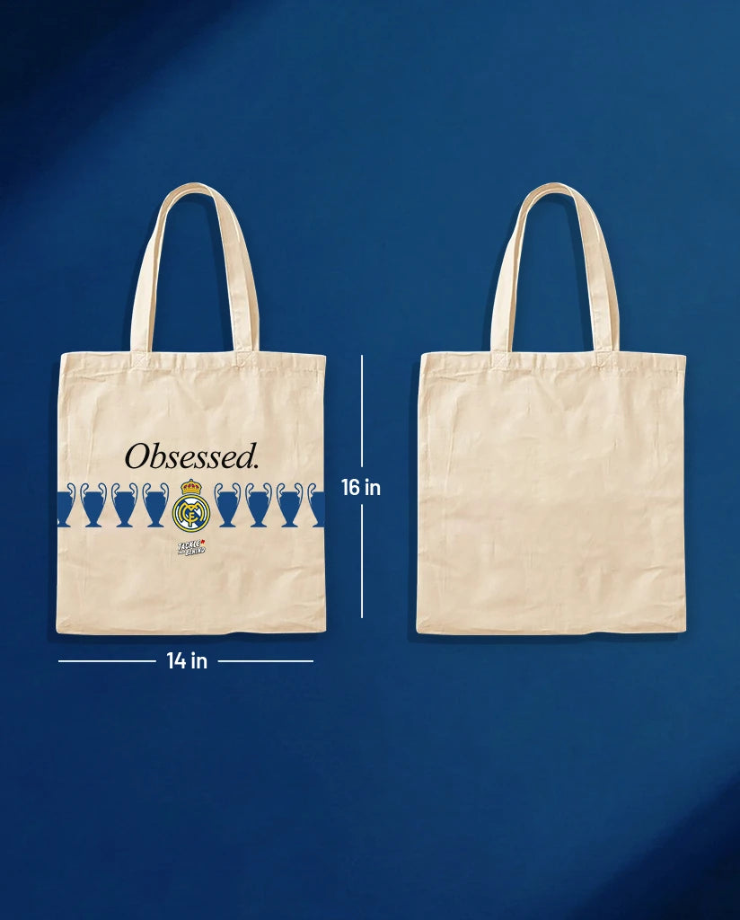Real Madrid Canvas Tote Bag - UCL Obsessed