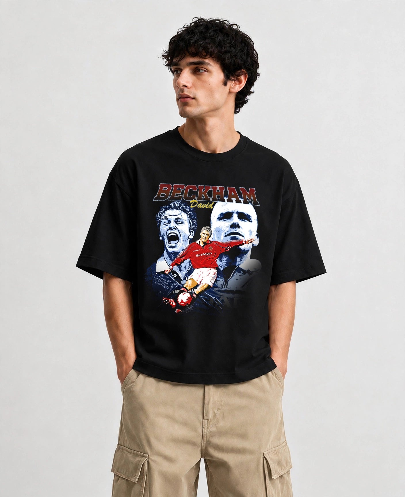 David Beckham Vintage Oversize Tee