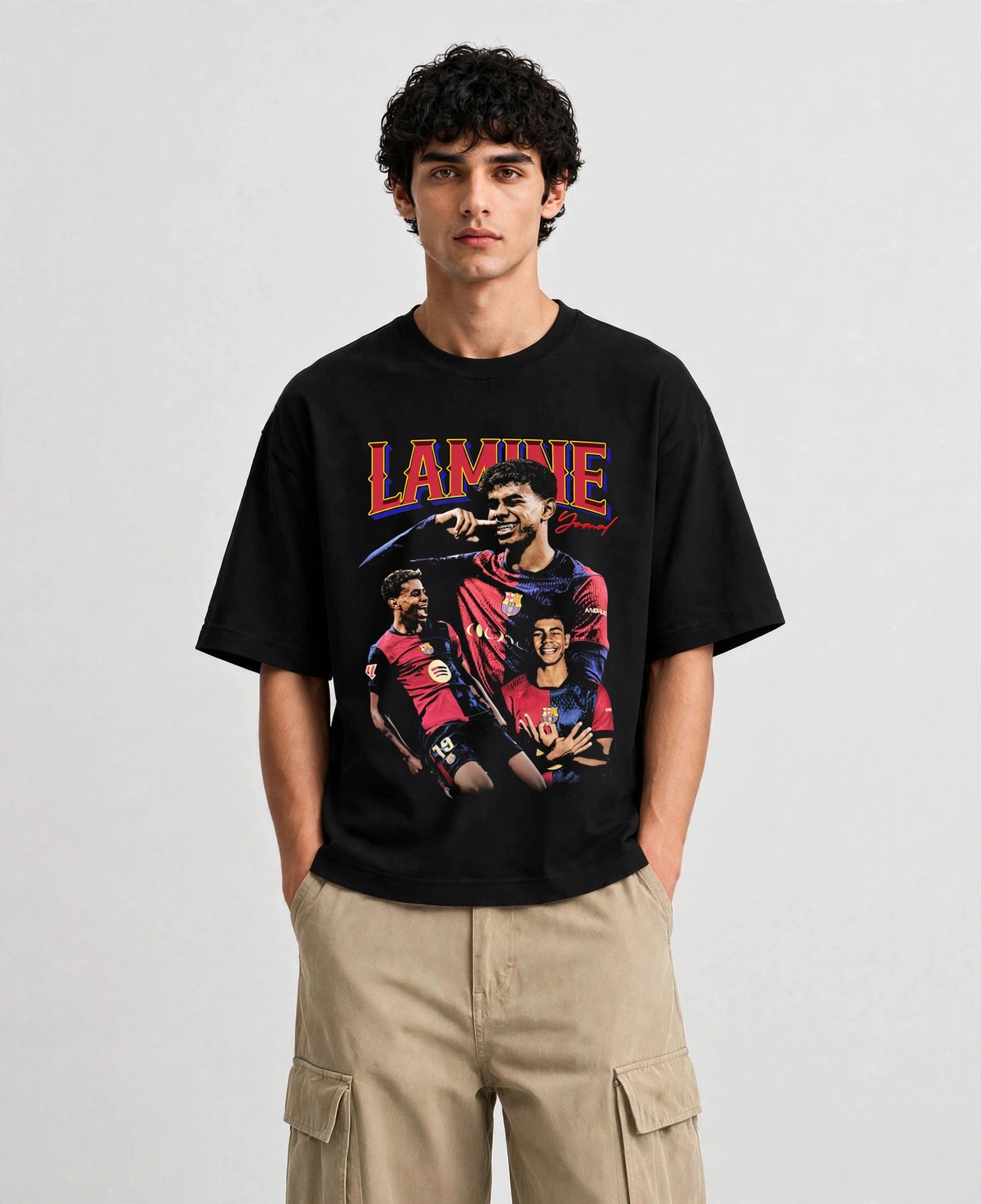 Lamine Yamal Vintage Oversize Tee
