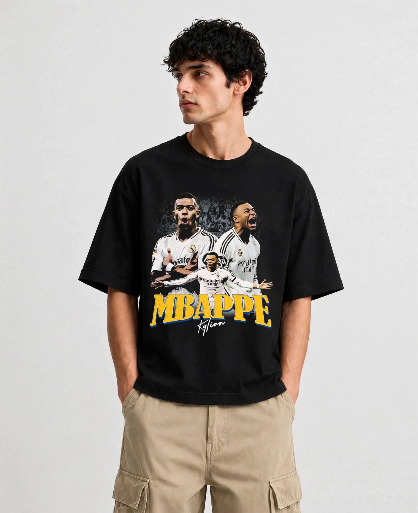 Kylian Mbappe Vintage Oversize Tee