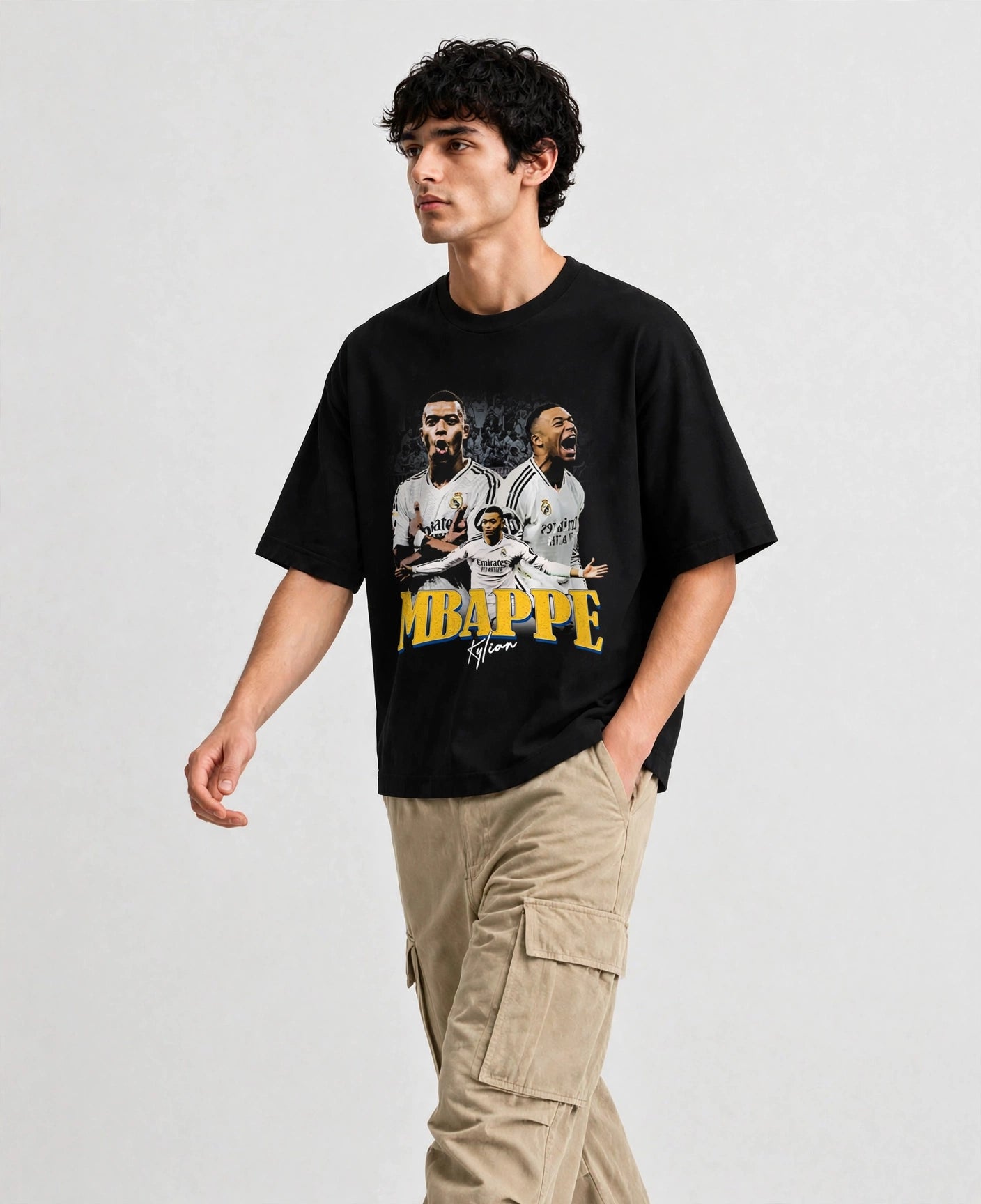 Kylian Mbappe Vintage Oversize Tee