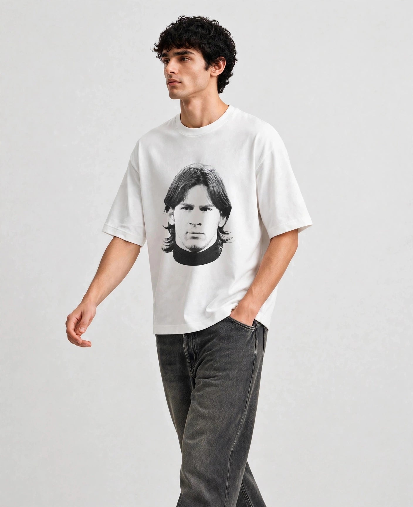 Lionel Messi Vintage Oversize Tee