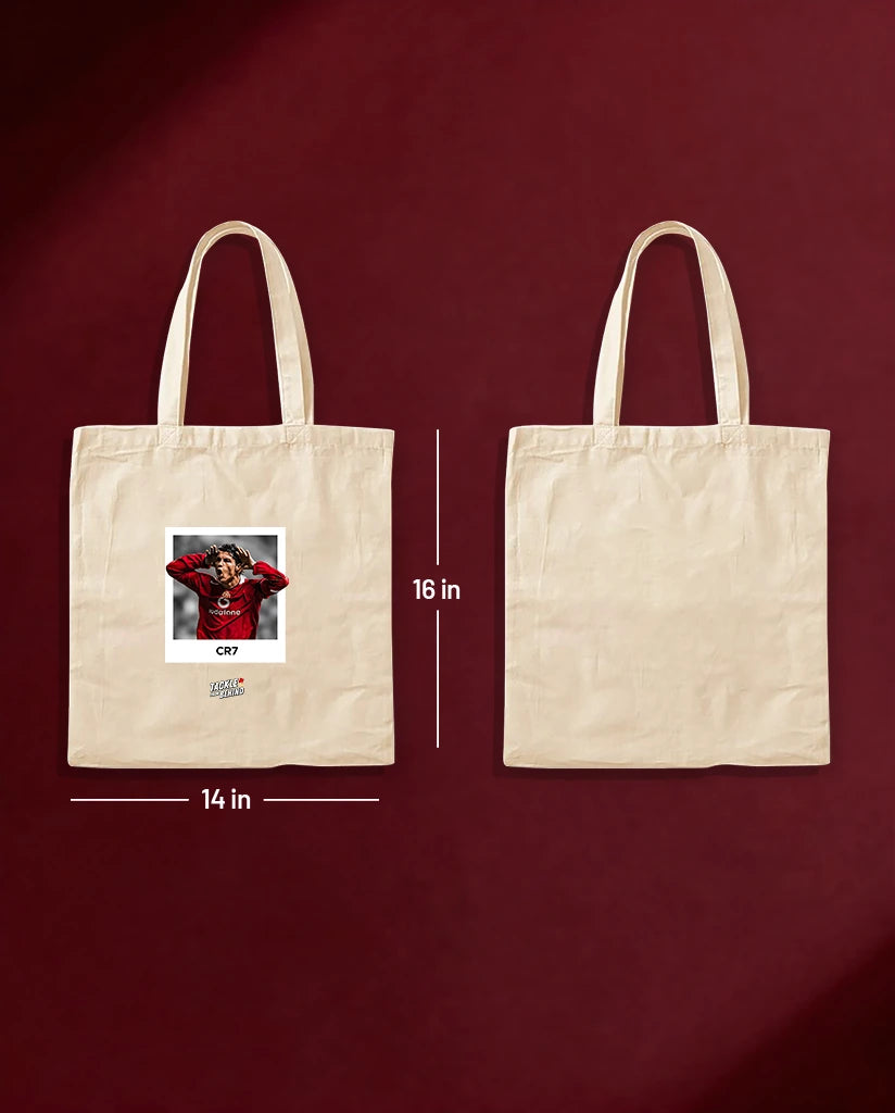 Ronaldo Man United Canvas Tote Bag