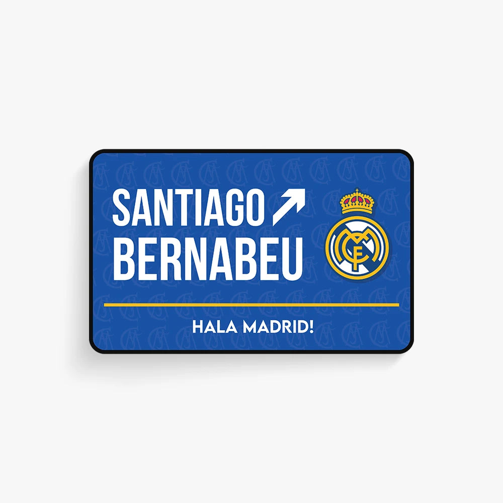 Santiago Bernabeu Door Sign