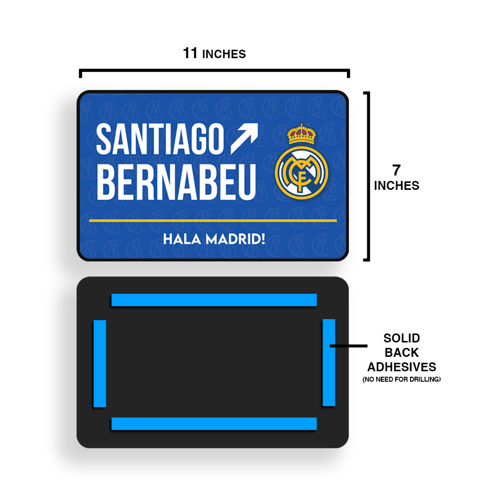 Santiago Bernabeu Door Sign