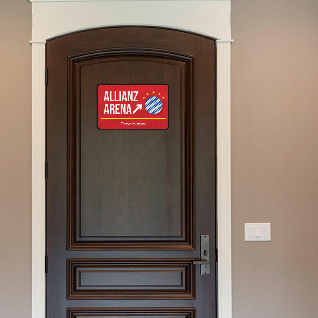 Allianz Arena Door Sign