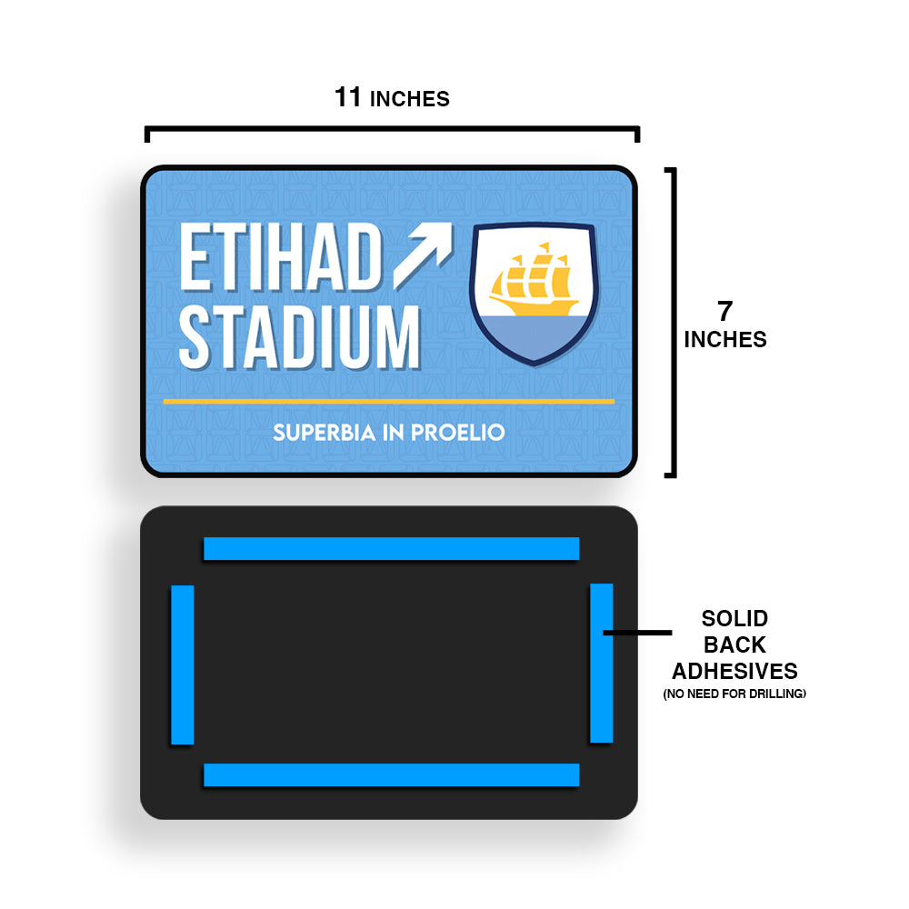 Etihad Stadium Door Sign