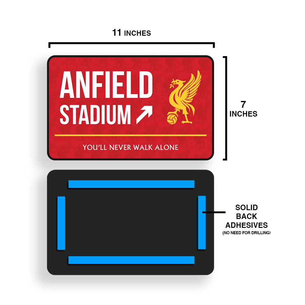 Anfield Stadium Door Sign