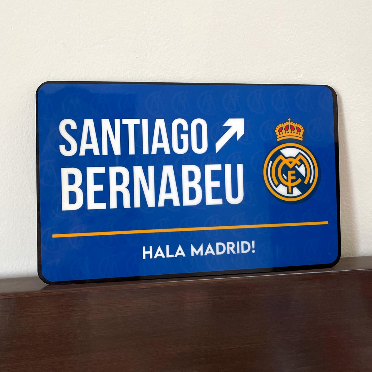 Santiago Bernabeu Door Sign